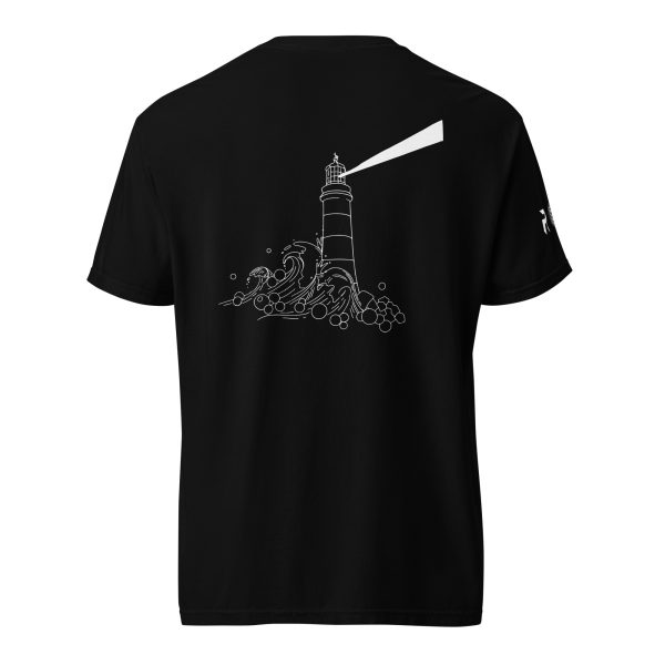 NEW - ROL Unisex Black T-Shirt w Lighthouse on Back - Image 4