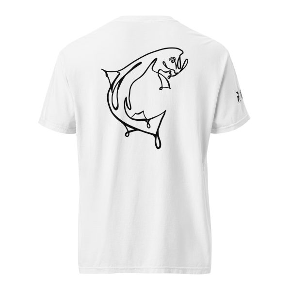 NEW - ROL Unisex White T-Shirt w Fish on Back - Image 4