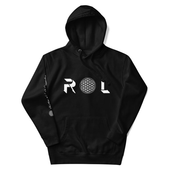 NEW - ROL Unisex Black Hoodie w Lighthouse on Back